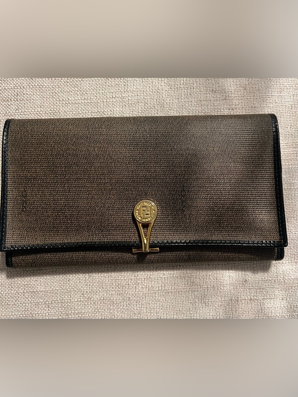 Fendi Vintage Zucca Monogram Long Wallet